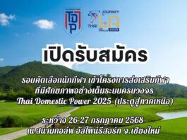 เปิดรับสมัคร การคัดเลือกนักกีฬาเข้าโครงการส่งเสริมกีฬาที่มีศักยภาพอย่างเต็มระบบครบวงจร Thai Domestic Power 2025 ครั้งที่ 3 (ประตูสู่ภาคเหนือ)