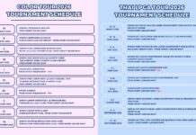 ตารางการแข่งขัน THAI LPGA TOUR 2026 เเละ COLOR Tour 2026