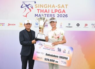 “โปรนุ๊ก-บุษบากร”นำม้วนเดียวจบ 7 อันเดอร์ คว้าเเชมป์ SINGHA-SAT THAI LPGA MASTERS 2026