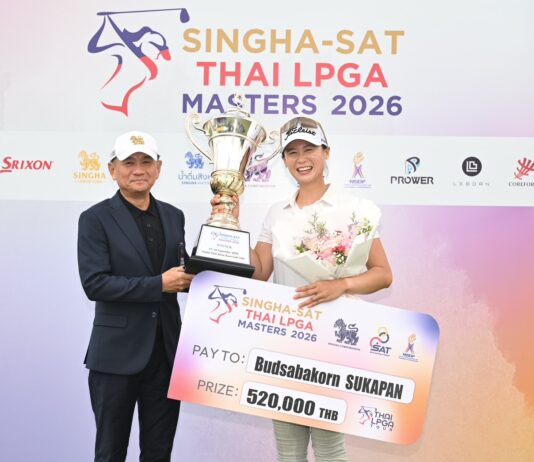 “โปรนุ๊ก-บุษบากร”นำม้วนเดียวจบ 7 อันเดอร์ คว้าเเชมป์ SINGHA-SAT THAI LPGA MASTERS 2026